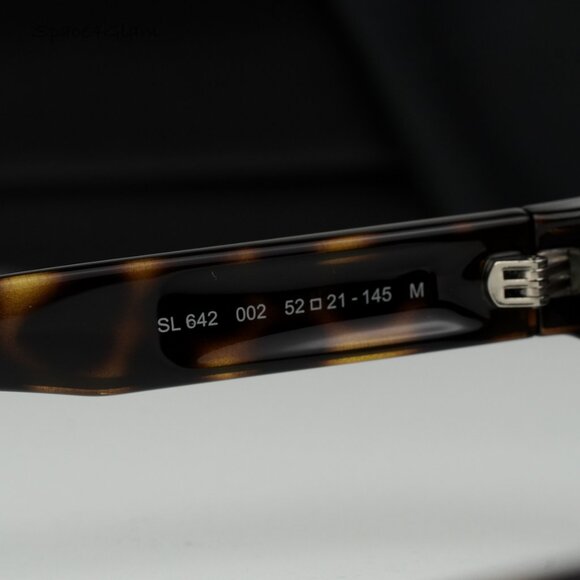 BRAND NEW Saint Laurent SL642 002 Dark Havana Grey Cat Eye Unisex Sunglasses - Picture 7 of 10